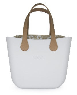 Original Collection – White – Pattern Inner – Gold Zip – Flat Light Stone Handle