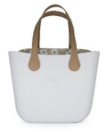 Original Collection – White – Pattern Inner – Gold Zip – Flat Light Stone Handle