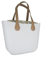 Original Collection – White – Pattern Inner – Gold Zip – Flat Light Stone Handle