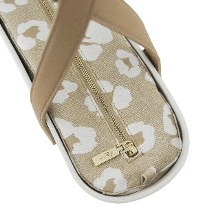 Original Collection – White – Pattern Inner – Gold Zip – Flat Light Stone Handle