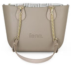 Petite Collection – Stone Light Tan – Gold Chain