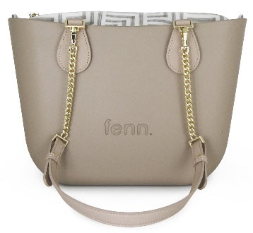 Petite Collection – Stone Light Tan – Gold Chain