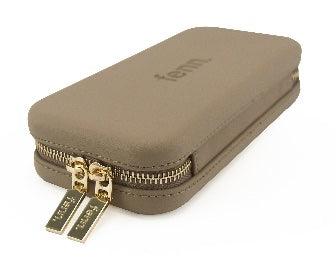 Wallet – Taupe – Gold Zip