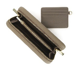 Wallet – Taupe – Gold Zip