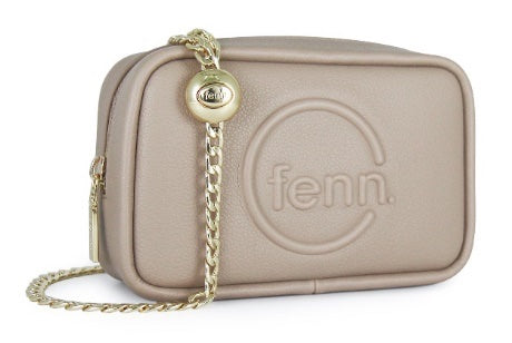 Pouch Chain – Stone – Gold Zip