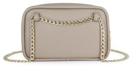 Pouch Chain – Stone – Gold Zip