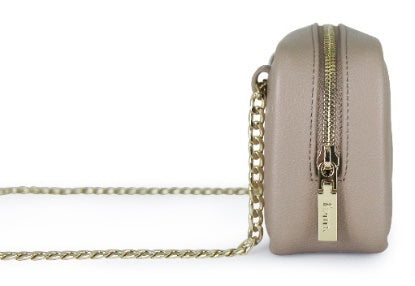 Pouch Chain – Stone – Gold Zip