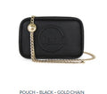 Pouch – Black – Gold Chain